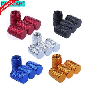 Новый DSYCAR 4PCS Silver Car Car Tire Calve Stems Cap Cap Crinling Style Tire Valve Cap Алюминиевая шина колеса штопора воздушного клапана для Us Schrader