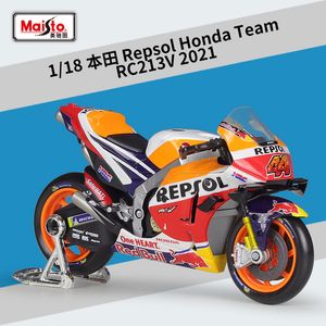 Оптовая модель игрушки 1:18 Honda RC213V Racing Moto GP Моделирование сплава сплав