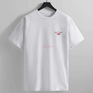 Дизайнерская модная одежда футболка футболка Kith для коллекции New Yorker Cotton Comply Shoteeve Fashion Collection Cotte Streetwear Tops Tops Rock Hip Hop Tsh