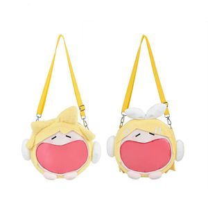 Okul çantaları orijinal vokaloid cosplay miku rin len itabag anime uwa mini ita çanta kadın erkekler omuz crossbody çanta okul çantaları diy çantası 230703