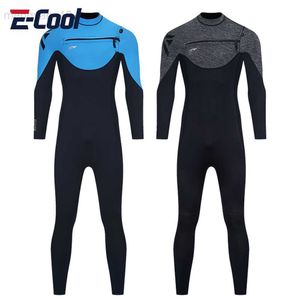 Wetsuits Drysuits Men Neoprene Wetsuit 3MM Surf Scuba Diving Suit Equipment Underwater Fishing Spearfishing Kitesurf Swimwear Wet Suit Equipment HKD230704