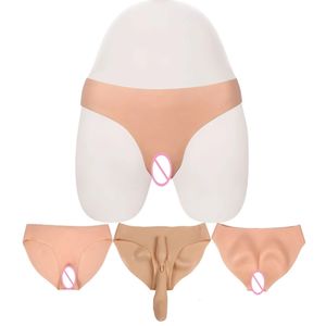 Breast Form Simulated Silicone Fake Vagina Underwear Briefs Panties Hiding Penis For Crossdresser Transgender Shemale Dragqueen Cosplay Gays 230703
