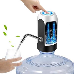 Other Drinkware Portable Water Dispenser Electric Pump Usb Charge Water Pump For 5 Gallon Bottle With Extension Hose Barreled Water Tools 230704