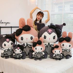 Novo Dark Kuromi brinquedo de pelúcia boneca travesseiro boneca de pano superdimensionada aniversário presente do Dia das Crianças