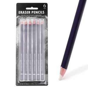 Erasers 6PCS Artist Eraser Pencils Sketch Pencil Eraser Drawing Pen-Style Erasers Ideal for Artist Beginners Home School Office 230703