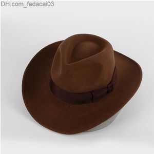 Stingy Brim Hats Stingy Brim Satts x4008 Unisex Wool Fedora Шляпа Шляпа Weeld Wool Fedora Hat езда ковбойские шляпы мужские шляпы Fedora Z230704