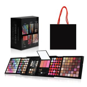 Комбинация лайнера для тени для век Custom 177 Colors Gift Box Shadow Blush Lip Gloss Set Pro Водонепроницаемый маточный матовой макияж