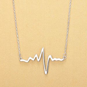 Kolye Kolyeler Mini Kalp Atışı Gümüş Renk Kolye Kadınlar Origin Moda Kalp Isı Takı