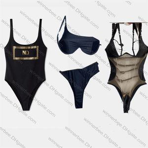 Дизайнерские купальники Ladies Luxury Swim Sexy Leopard Print Bess Alphabet Sexy Swimsuit One Piece Bating Suit227c