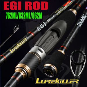 Boat Fishing Rods Original Lurekiller Japan Full Fuji K guide Egi Rod Squid Lure Spinning 762ML 832M 862M Pe 0 4 1 2 Size 2 3 5 230704
