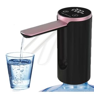 Diğer içecek eşyaları Akıllı Su Şişesi Pompası Hanehalkı USB Elektrikli Katlanabilir Famlı Su Emme Cihazı Masaüstü Mineral Su Pompası Su Dağıtıcı 230704