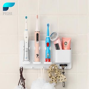 Diş fırçası peisi diş fırçası tutucu diş macunu dağıtıcı duvar montaj aile duş aile diş fırçası duvar tutucu banyo aksesuarları seti