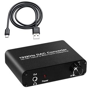 Konektörler 5.1Ch DAC Dönüştürücü Ses Dekoru Dijital Optik Koaksiyel Toslink - RCA 3.5mm Jack Destek Dolby AC3 DTS 5.1 2.0Ch