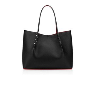 Moda çantası cabata tasarımcı totes perçin gerçek deri kırmızı dip çanta kompozit el çantaları ünlü çanta alışveriş çantası Avrupa ve Amerikan moda