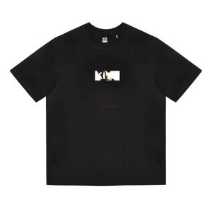 Kith T-shirt Designer Original Qualidade Moda Roupas Tees Godfather Photo Print T-shirt de manga curta Algodão Streetwear Sportswear Tops Rock Hip Hop Camisetas