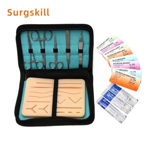 Other Office School Supplies Suture Practice Kit For Training Suturing Pad With Tool Set 230703