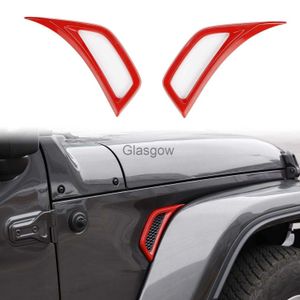 Adesivos de carro Roda de carro Brow Side Ar condicionado Vent Decorative Cover Guarnição ABS Para Jeep Wrangler JL JLU Gladiator JT Sticker x0705