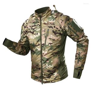 Hunting Jackets Military Tactical Jacket Windbreaker Camouflage Hooded Fleece Coat Multicam Army Waterproof Soft Shell Hoodies Clothes