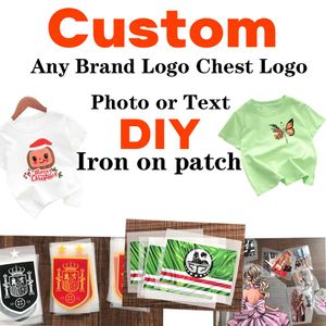 Luxury Clothes Brand Customize Logo Embroidery Patches for Clothing Iron on Sew on Badge Sewing Notions Stickers for Garment Jeans Jacket Hats