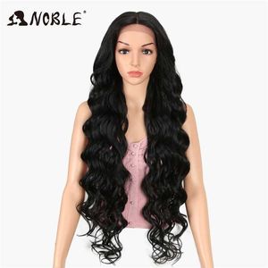 Sentetik dantel peruk sarışın peruk 42 inç pembe Amerikan uzun dalga peruk cosply Siyah kadınlar için sentetik peruk 230524