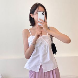 Женские танки Blusas mujer de moda sexy crochet top y2k tank ropa tops tees white camis casual дикие рубашки для женщин