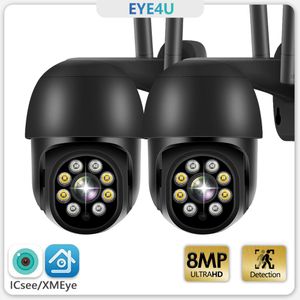 Câmeras IP 8MP PTZ WiFi Câmera Outdoor IP Camera Motion Security Protection Detection Audio Night Vision Video CCTV Surveillan ICsee Alexa 230706