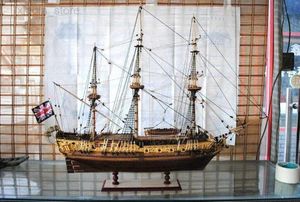 Model Set Yuan qing HMS Royal Caroline 1749 Scale 1/50 33'' Wooden Ship Model Kits scale HKD230706