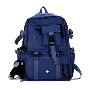 lu sırt çantası tiki tarzı kara birex öğrenci sırt çantaları naylon su geçirmez dizüstü bilgisayar çantası çok cepli tasarım mochilas gençler shool çanta
