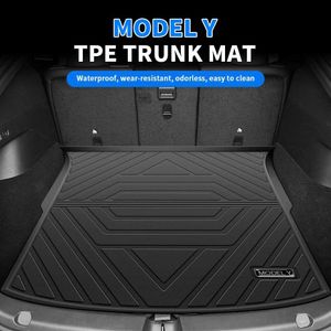 Pet Seat Cover Upgrade Car Front Rear Trunk Mats Storage Pads Cargo Tray For Tesla Model Y Accessories Dustproof Waterproof Protecion Cushion HKD230706