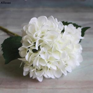 60cm yapay ortanca çiçek kafası 16cm sahte ipek tek ortanca düğün centerpieces ev parti dekoratif çiçekler cl2541