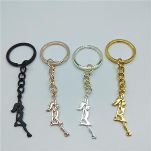 Anahtarlıklar Modaya uygun kutup dansçı anahtar zincirleri Bekarlığa veda partisi için şerit hediye