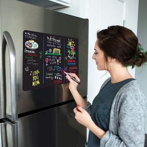 Blackboards A4 Size Magnetic Blackboard small chalkboard sticker Kitchen menu whiteboard Weekly Planner Fridge Sticker Message Board 230706