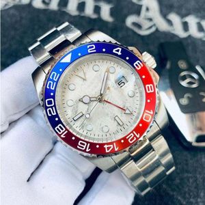 Mens Watch GMT 126710 126711 116719 40mm ışıldayan seramik çerçeve 2813 hareket otomatik safir saatler üst kol saatleri -07