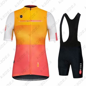 Bisiklet forması setleri gobikjersey kadınlar için bisiklete binme dağ bisikleti sweatshirtler yaz döngüsü tshirts brifing giyim 230706