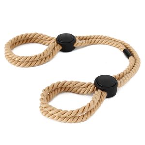 Bondage Cotton rope Sex Handcuffs Ankle Cuff Restraints Bracelet BDSM Woman Erotic Adult Toys For Couples Exotic Accessorie 230706