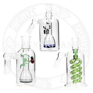 14 -миллиметровый 18 -миллиметровый кальян для ловли пепла для Dab Glass Bong 45 90 Smoke Accessories Смешанный цвет с аксессуаром Panda Perc Perc Tobacco от Shunyiglass