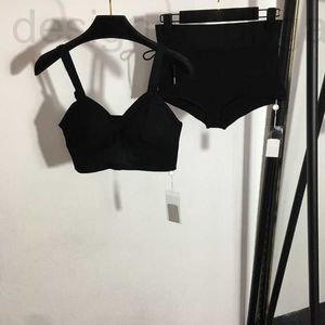 Kadınlar Plus Boyut Trailtsits Tasarımcı Seksi Pamuk Sütyen Teşherleri Kadınlar Örme Bikini Set Moda Mektupları Baskı Kızlar Üstleri İç Çamaşırı Tasarımcı İki Parçası Set Ybir