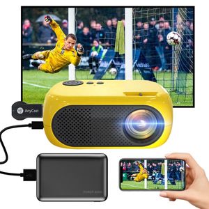 Smart Projectors Mini Projector Smart TV Box Portable Home Theatre Cinema Battery Sync Phone Leamer Led Proctors 720p Full HD Proyector 230706