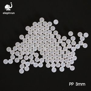 3mm polipropilen (PP) Küre Kürek Vanalar ve Düşük Yük Yatakları için Katı Plastik Toplar