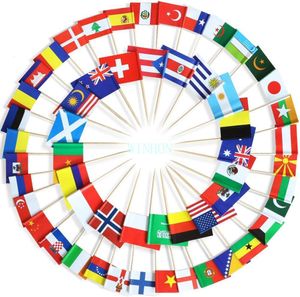 Banner Flags World Flag Teencow Flags 100 Country Flags Of 100 Country Flags Cinsue Cake Cupcake Dekorasyon Meyve Kokteyl Sticks Party 230707