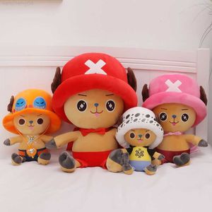 Doldurulmuş Peluş Hayvanlar Tek Parça Anime Figürü Tony Chopper Dolundu Peluş Bebek Oyuncak Yatak Odası Dekorasyonu Uyuyan 35-70cm Yastık Oyuncak Kid Noel Hediyesi L230707