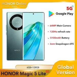 huawei global Version honor magic 5 lite 5G Smartphone honor X9a 6.67 inches 120Hz amoled display 64MP camera 5100 mah mobile phones