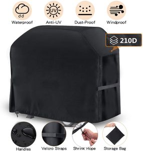 BBQ Tools Accessories 210D BBQ Grill Barbeque Cover Anti-Dust Waterproof Weber Heavy Duty Charbroil BBQ Cover Outdoor Rain Protective Barbecue Cover 230707