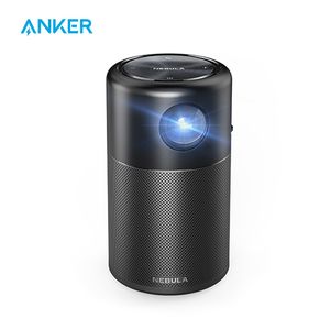 Умные проекторы Anker Capsule Capsule Smart Portable Wi -Fi Movie Mini Mini Projector Proyector с DLP 360 'Speaker 100 