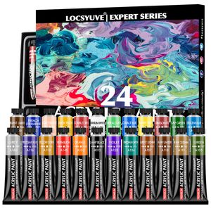 1224 Colors Acrylic Paint Set 1222ml/Bottle for Artists Kids Students Beginners