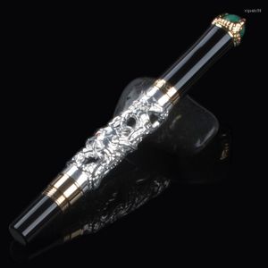 Jinhao Luxury 3D -ручка Dragon Гравировка высококачественных металлических шариковых ручек для написания дизайнера пополнения геля
