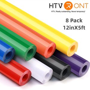 Оконная пленка Htvront 8 Pack 12x5ft Multi Colors Постоянные клейкие виниловые рулоны для Cricut Craft Diy Cup Cash Phone Decor Легко разрезать 230707