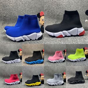 Sapatos infantis botas de meia de bebê sapato speed sneaker designer de botas preto alto meninas crianças crianças crianças bebês crianças meninas toddlres q8WF#