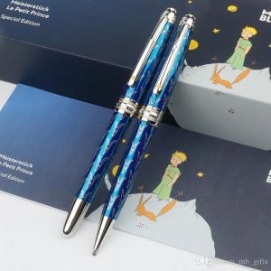 Promosyon Koyu Mavi Küçük Prens Beyaz Kalem Tasarımcı Beyin Pen Yazma Sıvı Kalem!