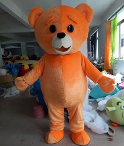 halloween cor laranja ursinho de pelúcia fantasias de mascote roupa de personagem de desenho animado roupa de festa ao ar livre de natal tamanho adulto roupas de publicidade promocional